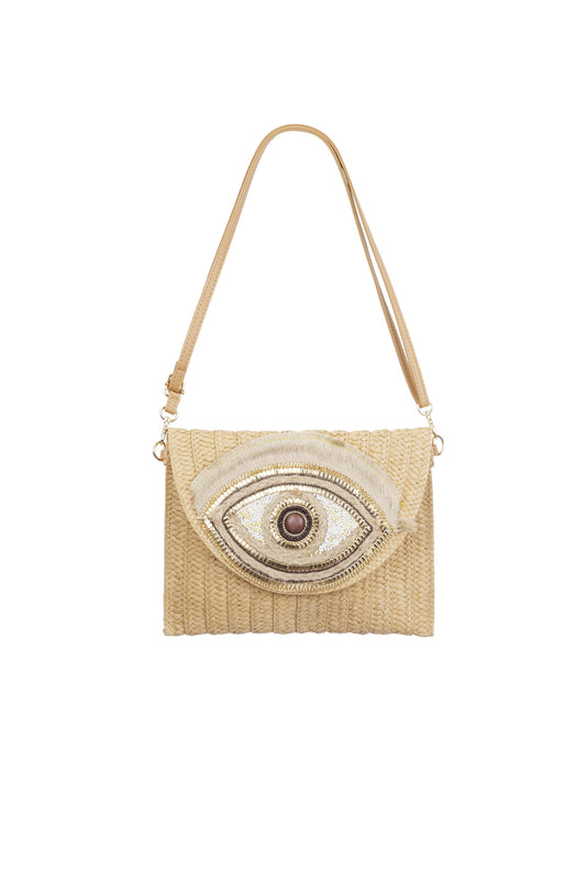 Strandtasche Papier Augenmotiv | Premium Sommer Bag