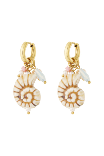 Damen Ohrringe Marine Kollektion | Edelstahl | Goldfarbe