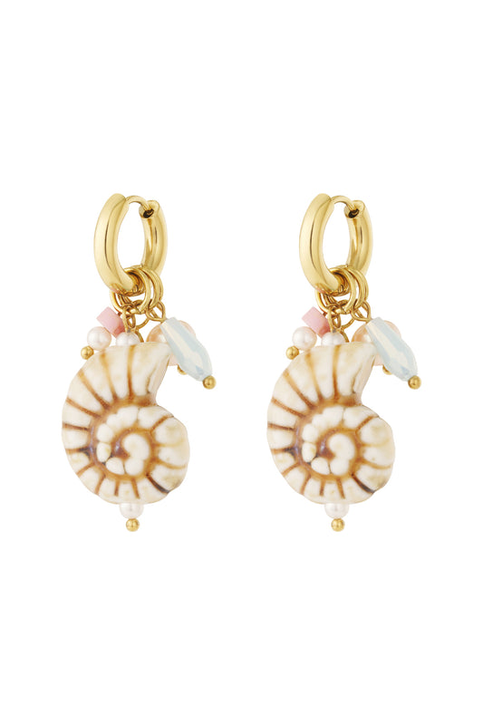 Damen Ohrringe Marine Kollektion | Edelstahl | Goldfarbe