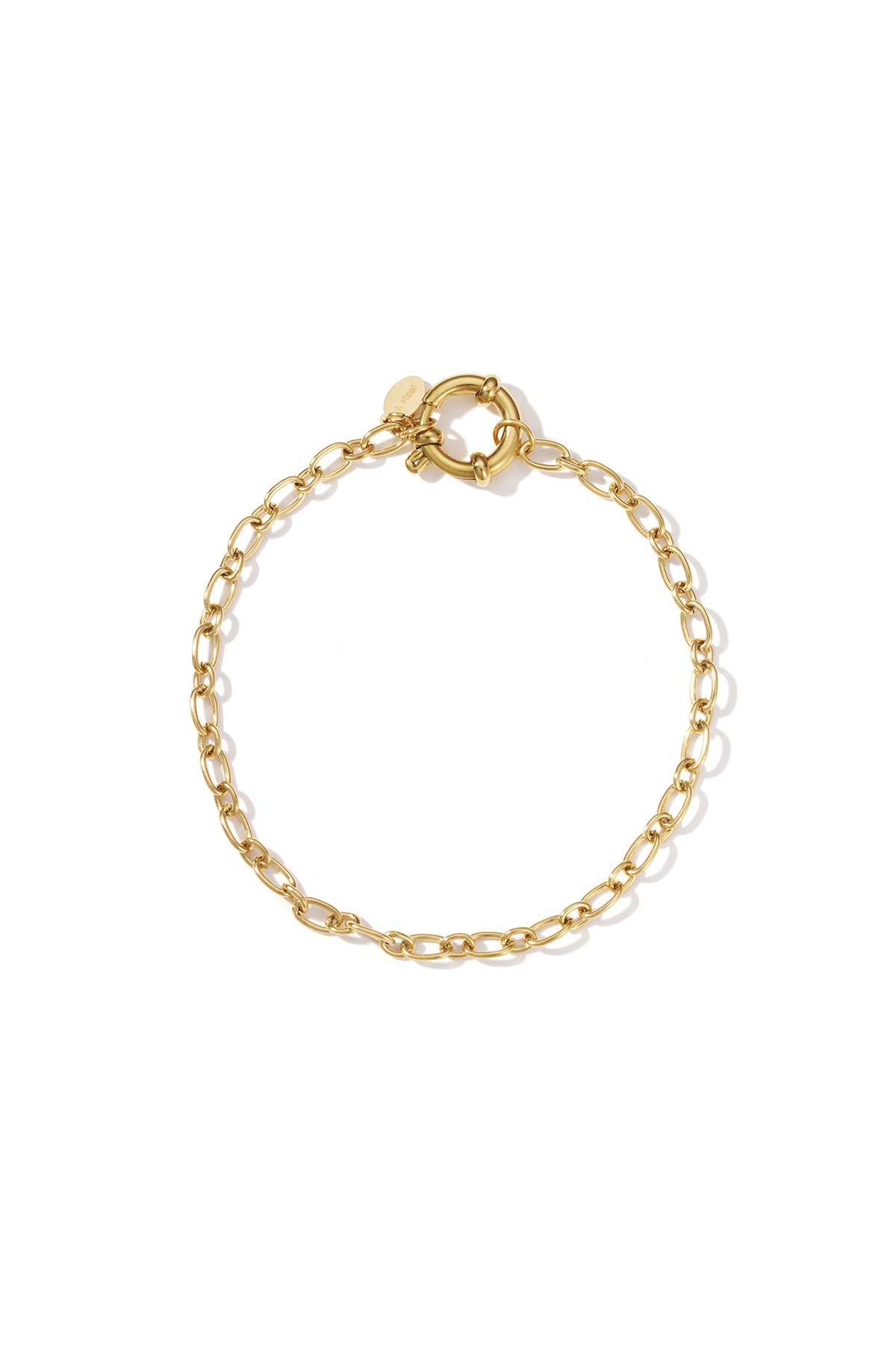 damen armband kette zart | edelstahl | goldfarbe
