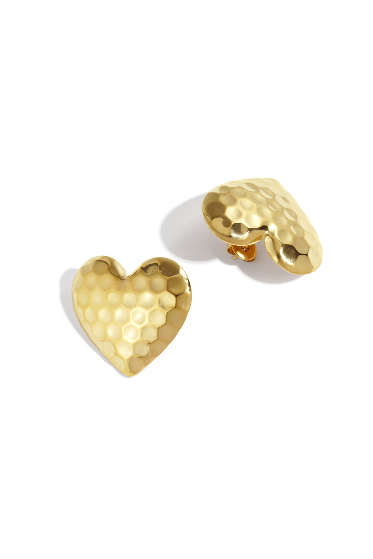 Damen Ohrstecker Herz Classic | Edelstahl | Gold & Silber