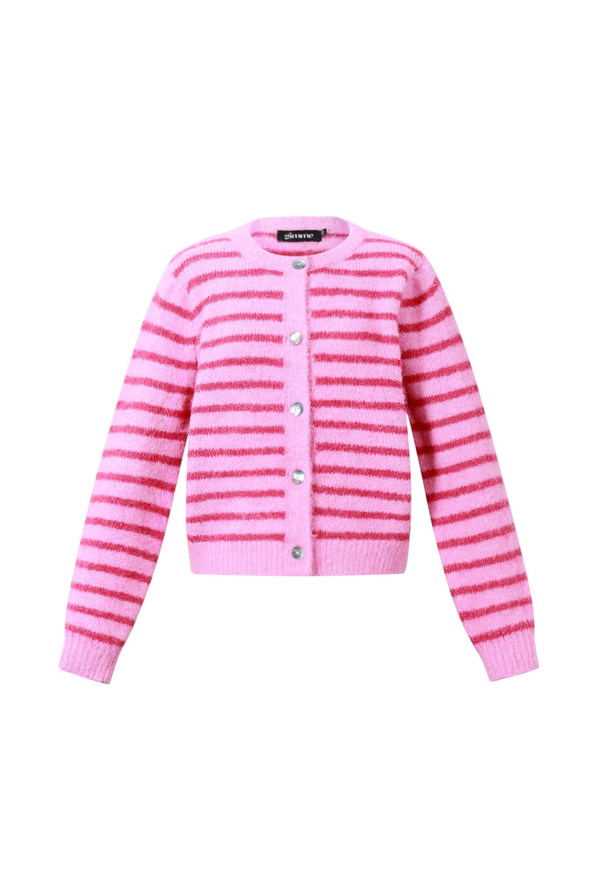 damen cardigan gestreift | polyester | mehrfarbig