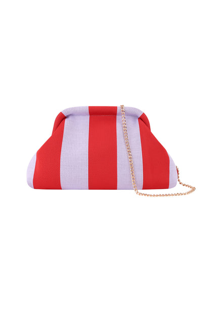 Strandclutch Baumwolle Streifen | Sommer-Clutch Damen