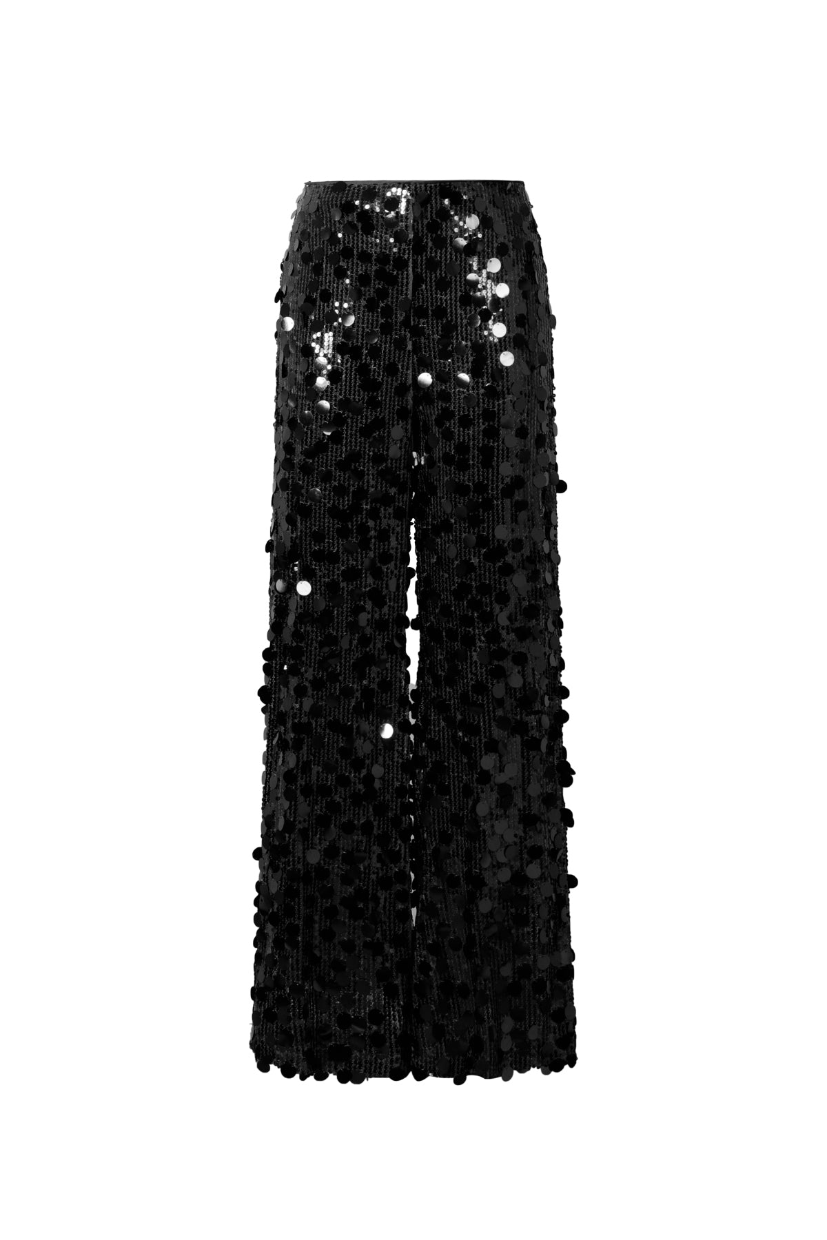 Damen Hose Pailletten Gerade | Polyester | Mehrfarbig
