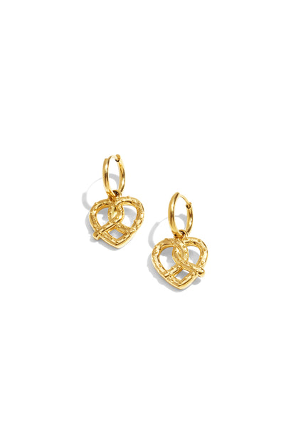 Damen Ohrringe Minimalistisch | Edelstahl | Goldfarbe