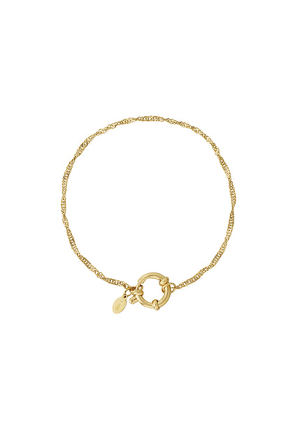 Damen Armband Kette Fein | Edelstahl | Goldfarbe