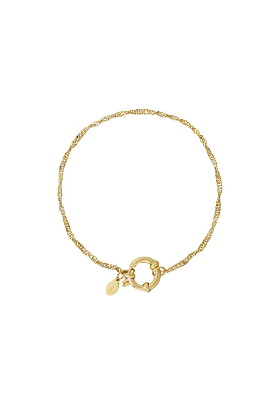 Damen Armband Kette Fein | Edelstahl | Goldfarbe