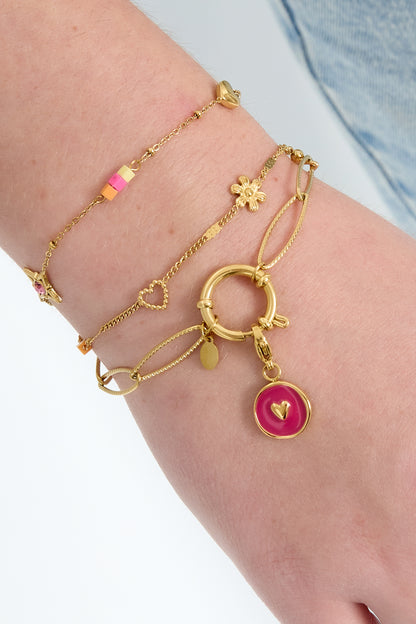 Damen Armband Kette Alltag | Edelstahl | Goldfarbe