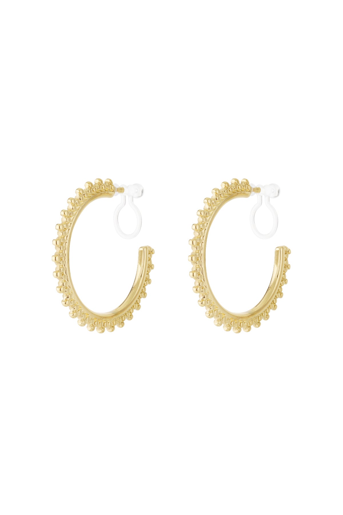sunburst creolen-clip-ohrringe