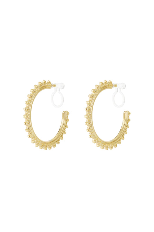 Sunburst Creolen-Clip-Ohrringe