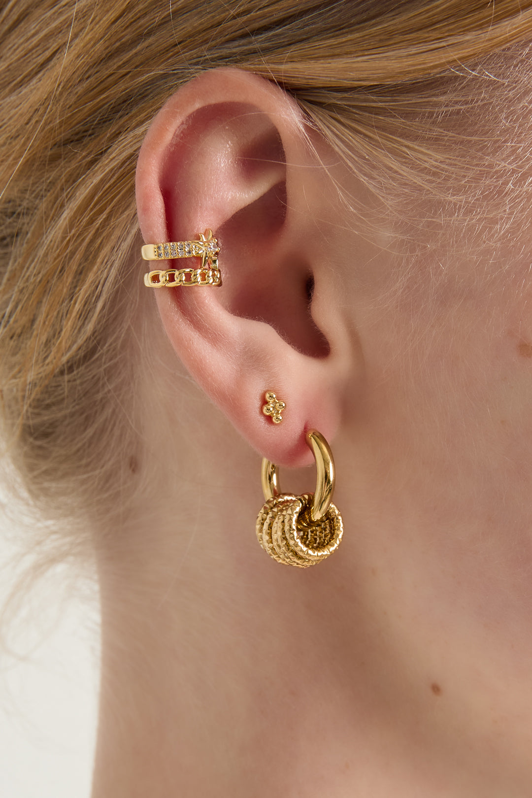 damen kreisohrringe schlicht | edelstahl | gold & silber