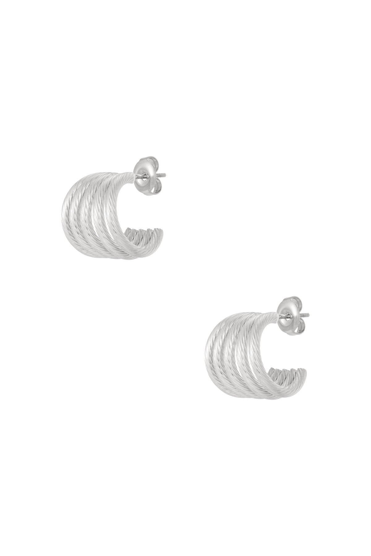 damen ohrstecker linien | edelstahl | goldfarbe