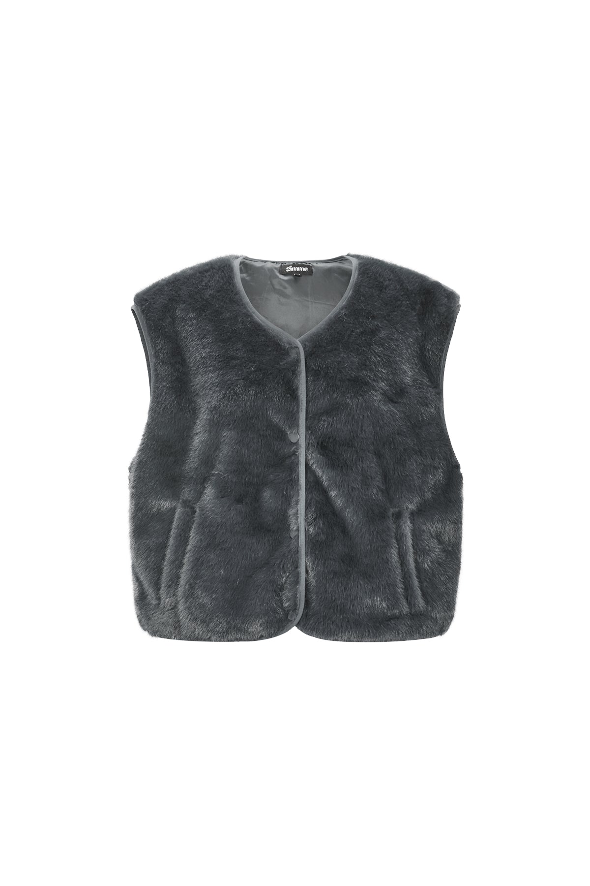 damen weste kunstpelz | polyester | mehrfarbig