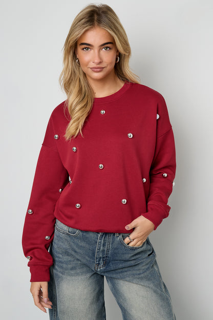 Damen Pullover Tupfen | Baumwolle | Mehrfarbig