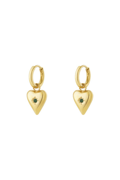 Damen Ohrringe Geburtsstein Strass 14K | Edelstahl vergoldet | Monatssteine