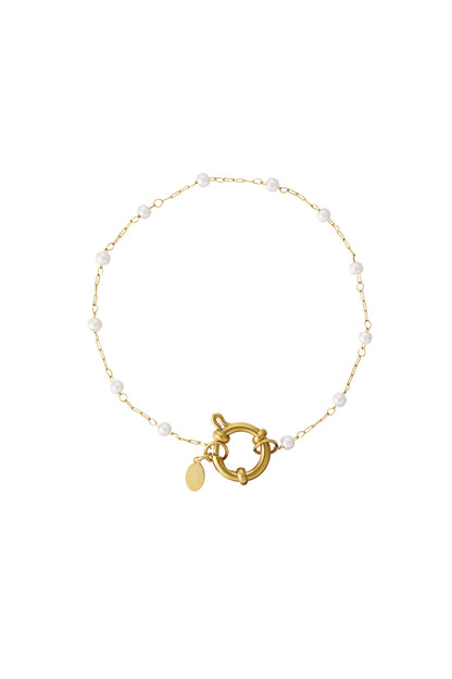 Damen Fußkette Schlicht Elegant | Edelstahl | Goldfarbe