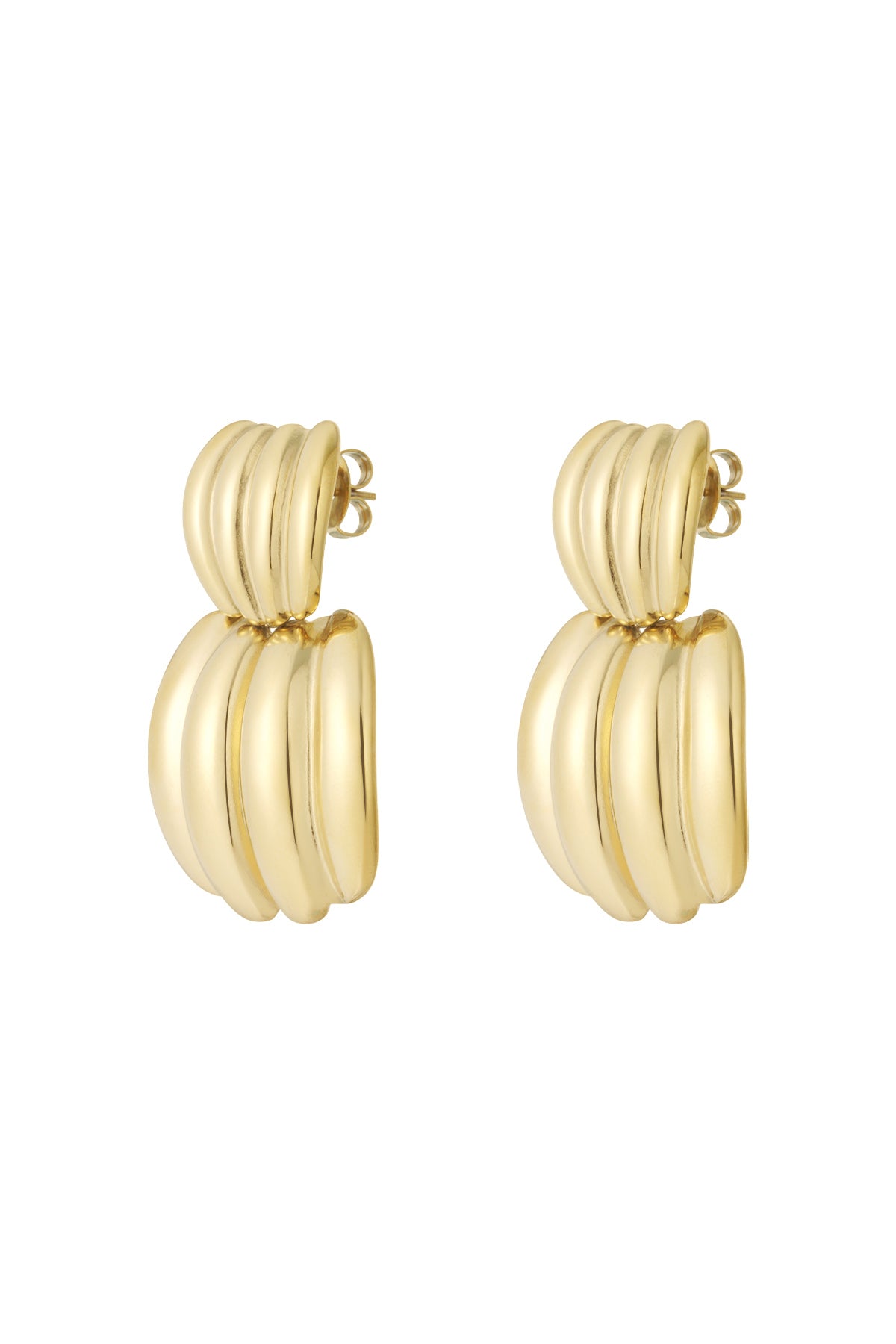 damen ohrstecker geometrisch edel | edelstahl | gold & silber