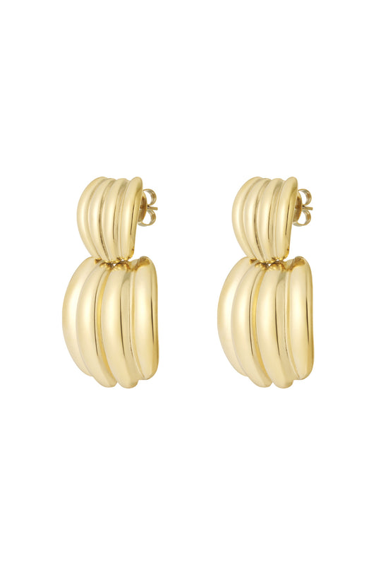 Damen Ohrstecker Geometrisch Edel | Edelstahl | Gold & Silber
