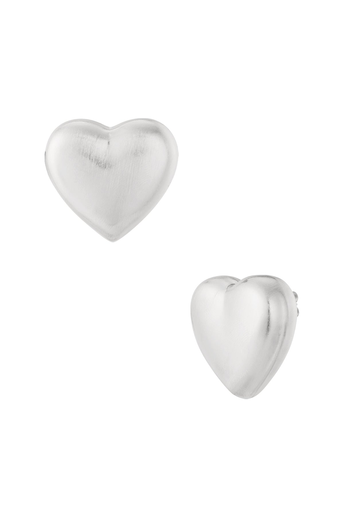 damen ohrstecker herz basis | edelstahl | gold & silber