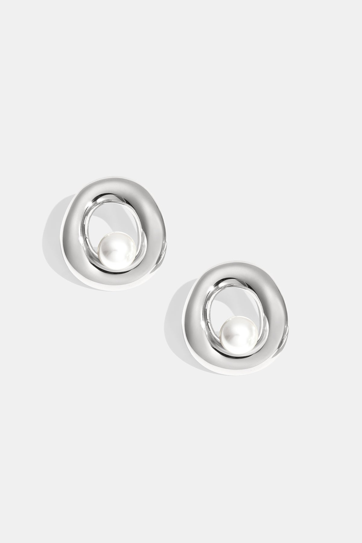Damen Ohrstecker Rund Schlicht | Edelstahl | Goldfarbe & Silberfarbe