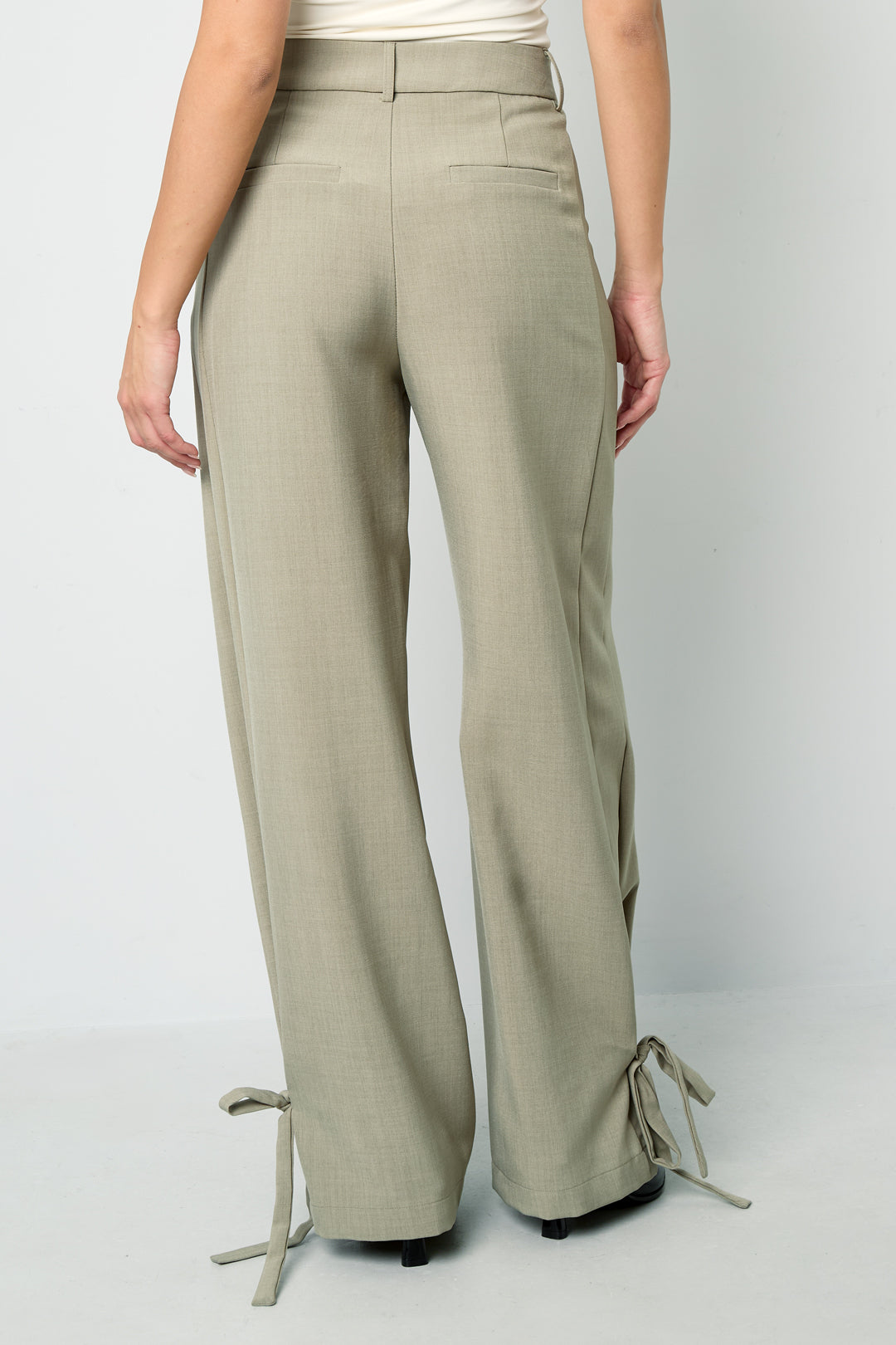 Damen Hose Gerade Geschnitten | Polyester | Mehrfarbig
