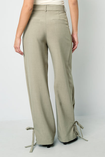 Damen Hose Gerade Geschnitten | Polyester | Mehrfarbig