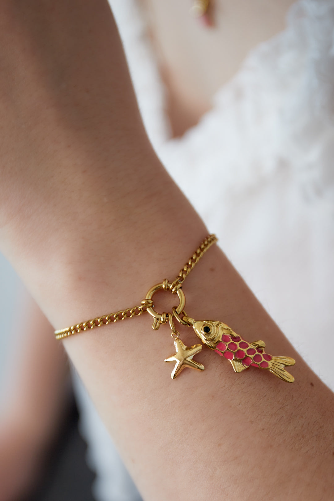 diy armband mit fischen