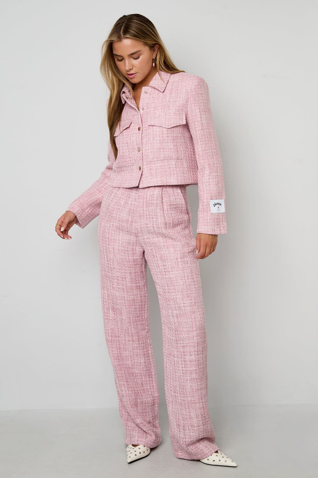 Damen Hose Karomuster | Polyester | Mehrfarbig