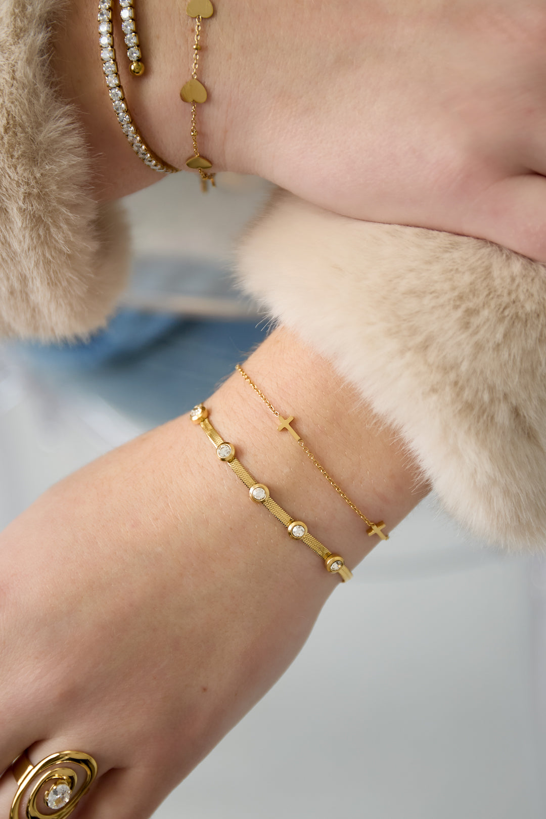Strass-Kettenarmbänder Kette Casual Daily Simple Series Damenschmuck