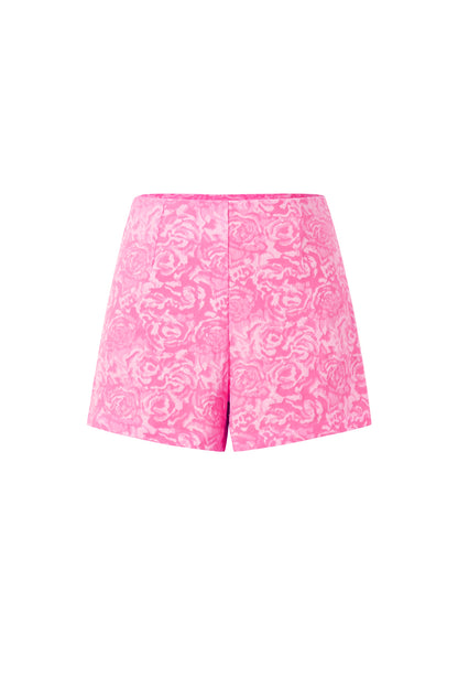 Damen Shorts Blumenmuster Elegant | Polyester | Mehrfarbig
