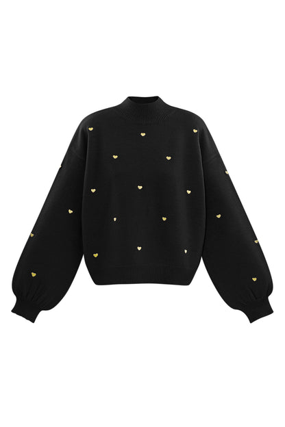 Damen Strickpullover Herzog Muster | Acryl | Mehrfarbig