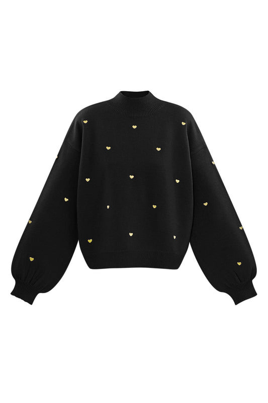 Damen Strickpullover Herzog Muster | Acryl | Mehrfarbig