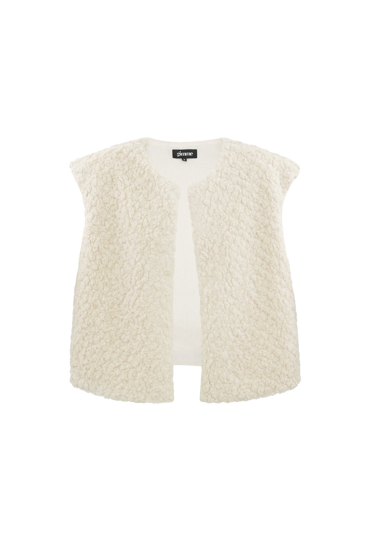 Damen Weste Vollton Gewebte Struktur | Polyester | Mehrfarbig