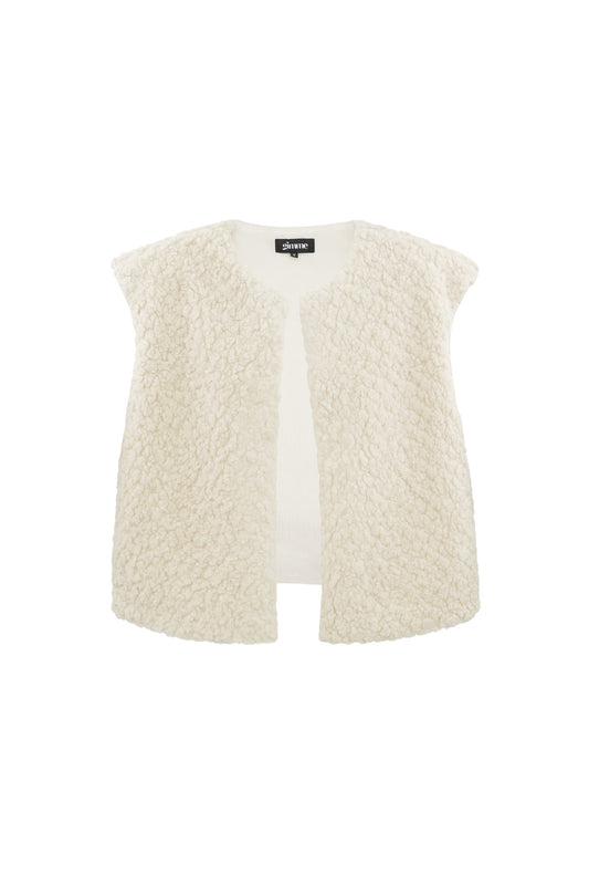 Damen Weste Vollton Gewebte Struktur | Polyester | Mehrfarbig