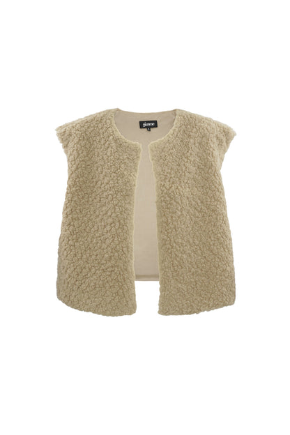 Damen Weste Vollton Gewebte Struktur | Polyester | Mehrfarbig
