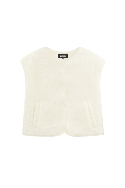 Damen Weste Unifarben Elegant | Polyester | Mehrfarbig