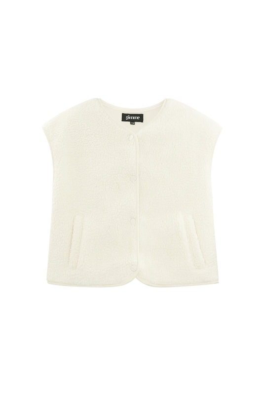 Damen Weste Unifarben Elegant | Polyester | Mehrfarbig