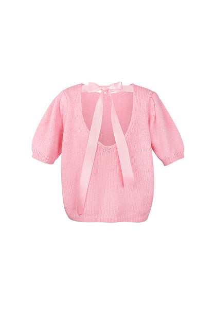 Damen Top Gestrickt Rückenband | Nylon | Mehrfarbig