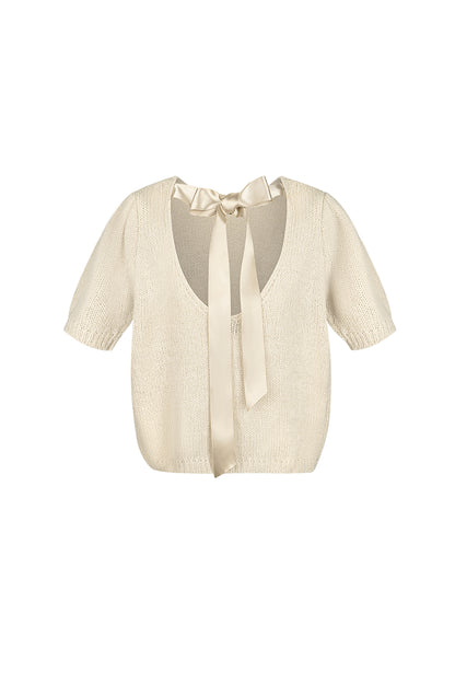 Damen Top Gestrickt Rückenband | Nylon | Mehrfarbig