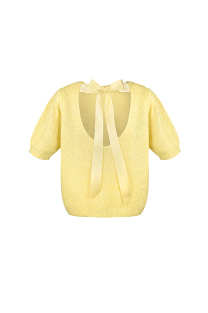 Nylon Damen Kurzarm Oberteil Gestrickt Rückenband Design