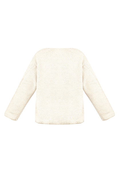 Damen Teddymantel Luxus | Polyester | Mehrfarbig