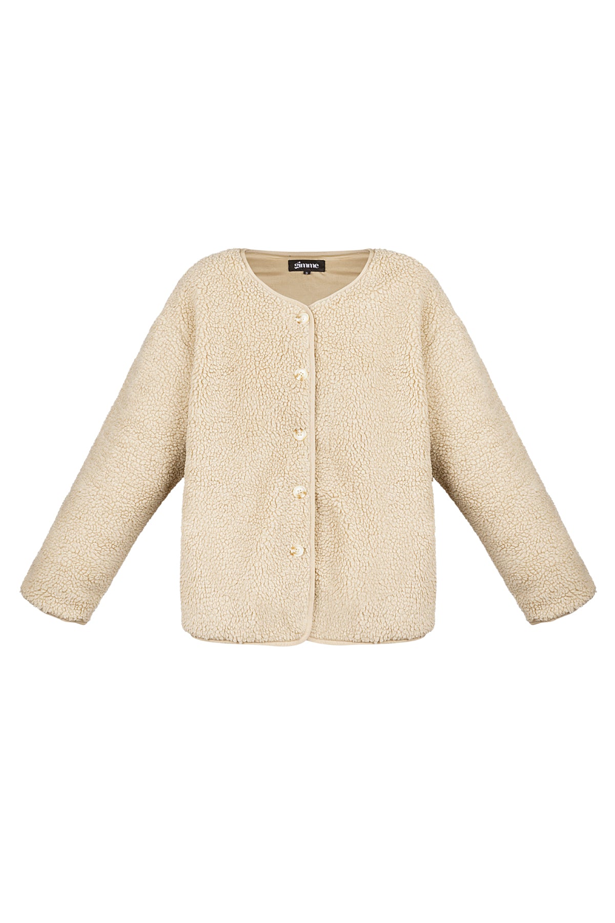 Damen Teddymantel Luxus | Polyester | Mehrfarbig