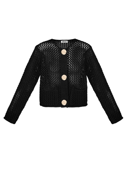Damen Cardigan Gestrickt Classic | Polyester | Mehrfarbig