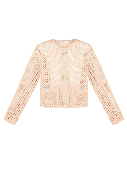 Damen Cardigan Gestrickt Classic | Polyester | Mehrfarbig