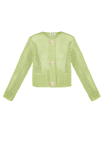 Damen Cardigan Gestrickt Classic | Polyester | Mehrfarbig