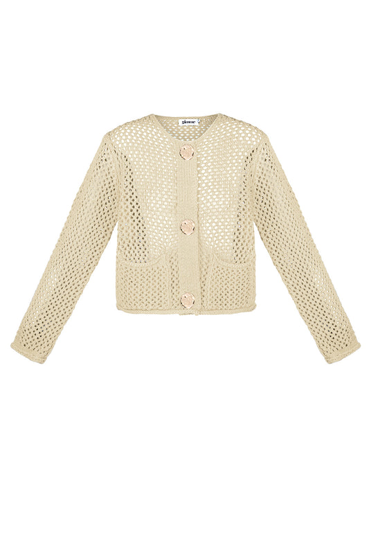 Damen Cardigan Gestrickt Classic | Polyester | Mehrfarbig