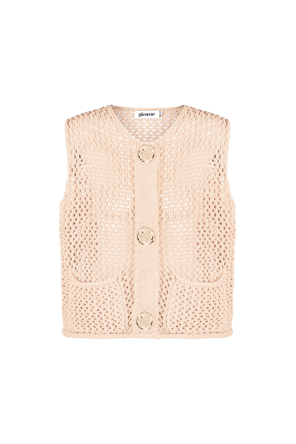 Damen Strickweste Openwork | Polyester | Mehrfarbig