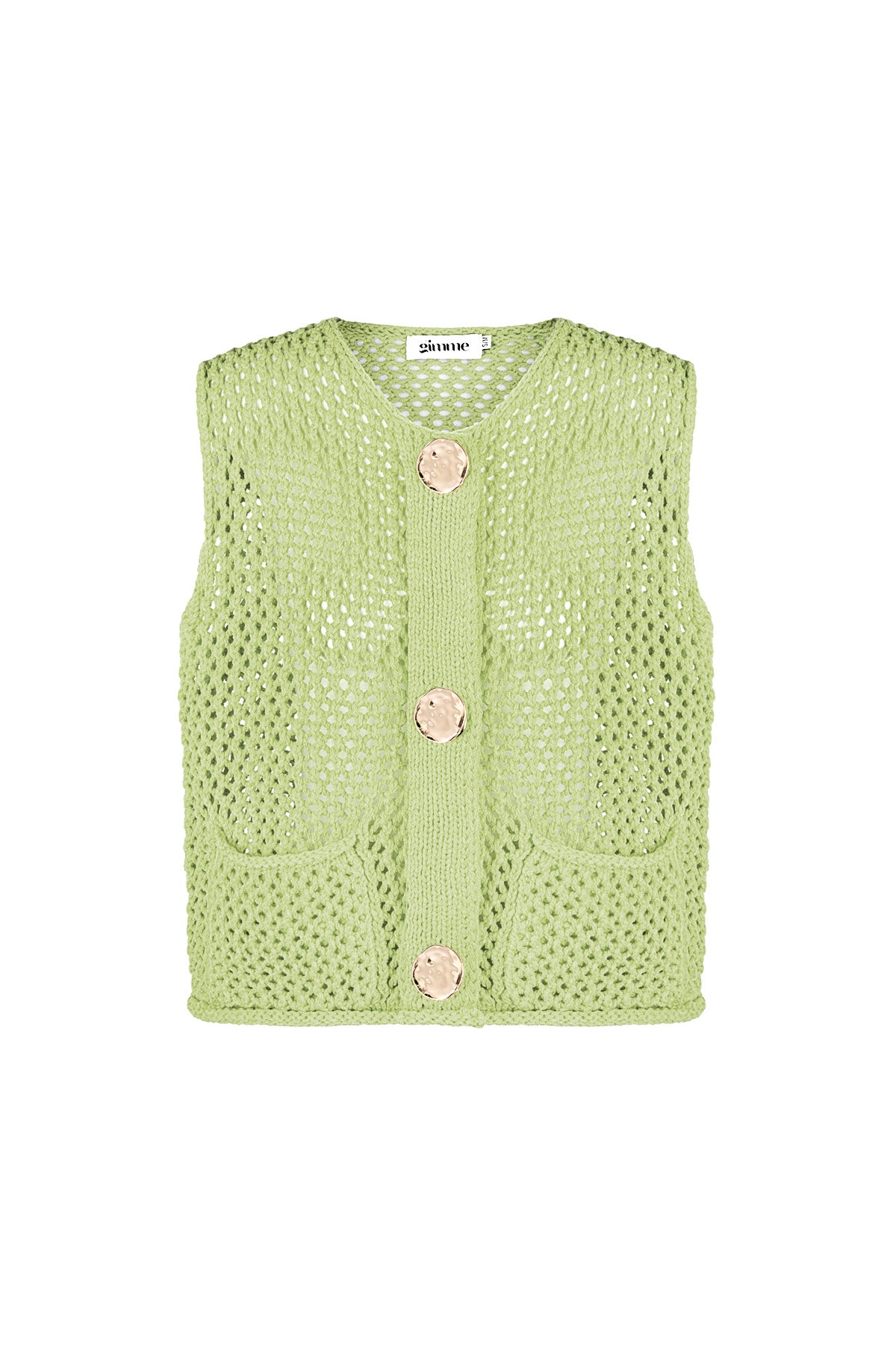 Damen Strickweste Openwork | Polyester | Mehrfarbig