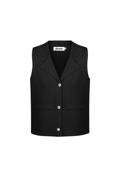 Damen Top V-Ausschnitt Knopfleiste | Viskose | Mehrfarbig
