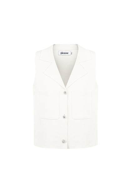 Damen Top V-Ausschnitt Knopfleiste | Viskose | Mehrfarbig